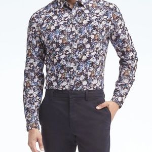 Banana republic floral button down